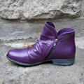 Women's Ankle Boots with Zip Detail and Slouchy Design - 1 - London-stylehouse.com