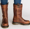 Women's Calf-Length Boots with Pull Tabs and Comfortable Fit - 1 - London-stylehouse.com