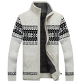 Cardigan Women Zip-Up High Collar Nordic Design - 2 - London-stylehouse.com