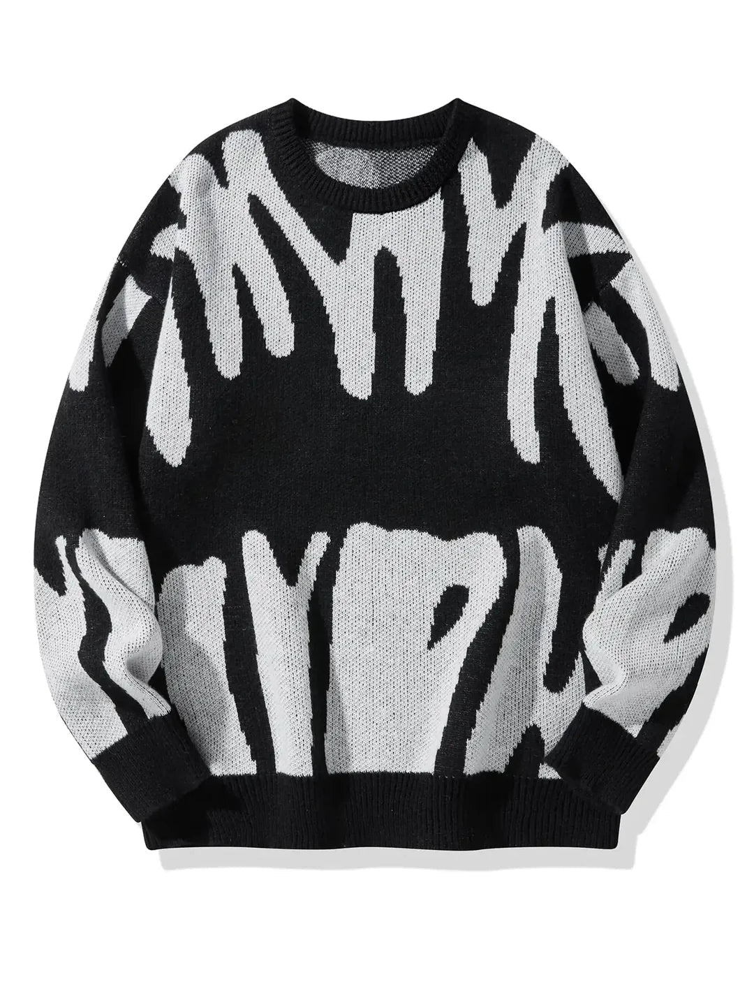 Men's Casual Pullover with Abstract Graphic Design - 2 - London-stylehouse.com