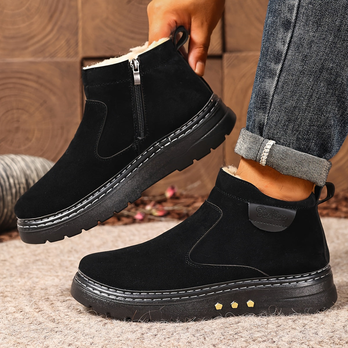 Women's Ankle Boots with Zip Fastening and Chic Design - 1 - London-stylehouse.com
