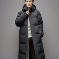 Long Coat Women's Hooded Puffer with Tailored Fit - 1 - London-stylehouse.com