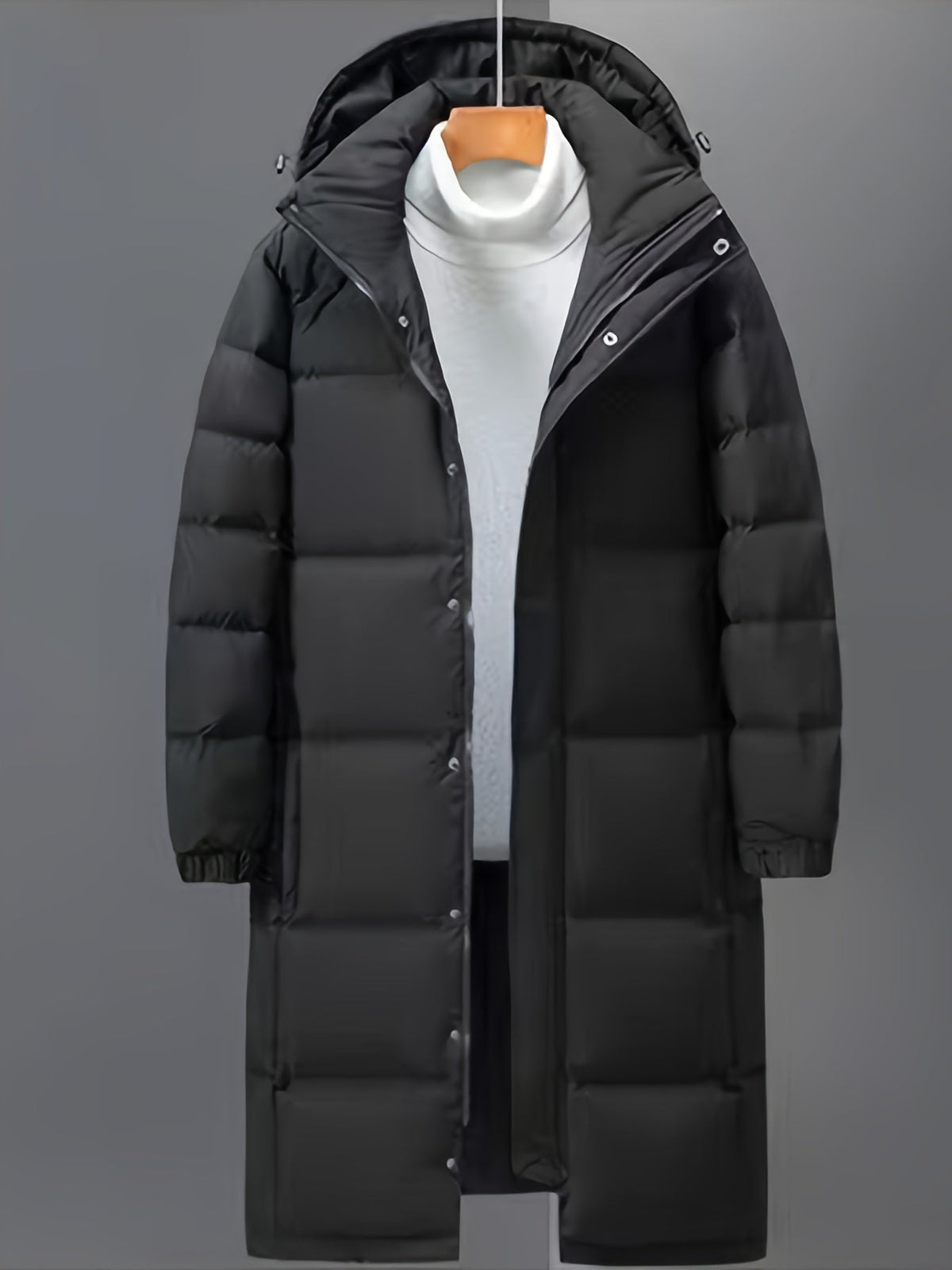 Long Coat Women's Hooded Puffer with Tailored Fit - 3 - London-stylehouse.com