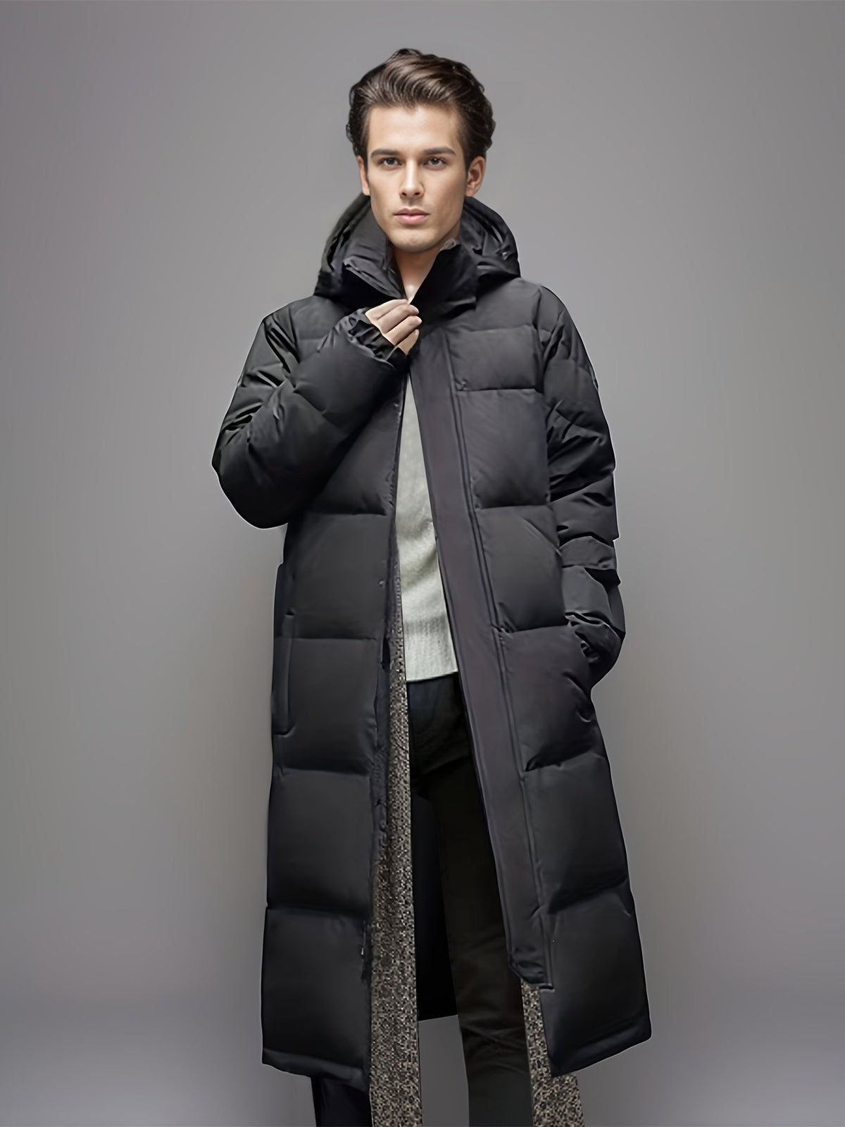Long Coat Women's Hooded Puffer with Tailored Fit - 5 - London-stylehouse.com