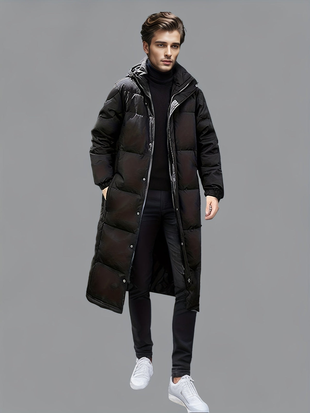 Long Coat Women's Hooded Puffer with Tailored Fit - 7 - London-stylehouse.com