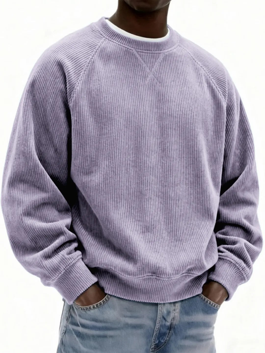 Casual Sweatshirt for Men with Raglan Sleeves and Relaxed Fit - 1 - London-stylehouse.com