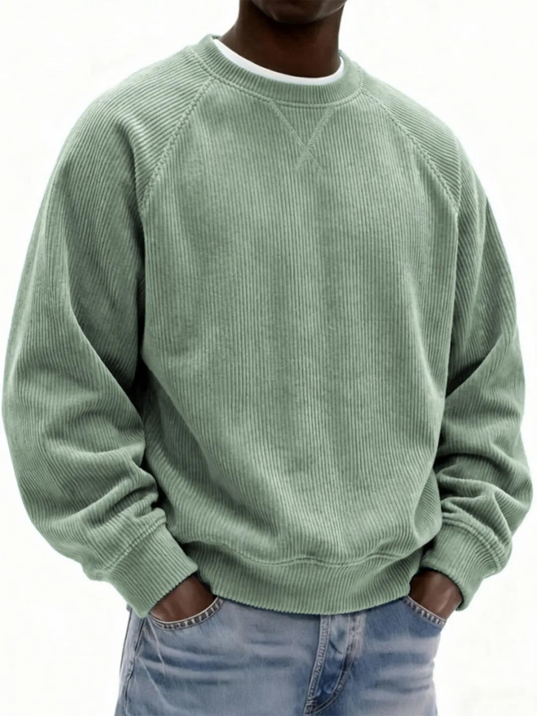 Casual Sweatshirt for Men with Raglan Sleeves and Relaxed Fit - 3 - London-stylehouse.com