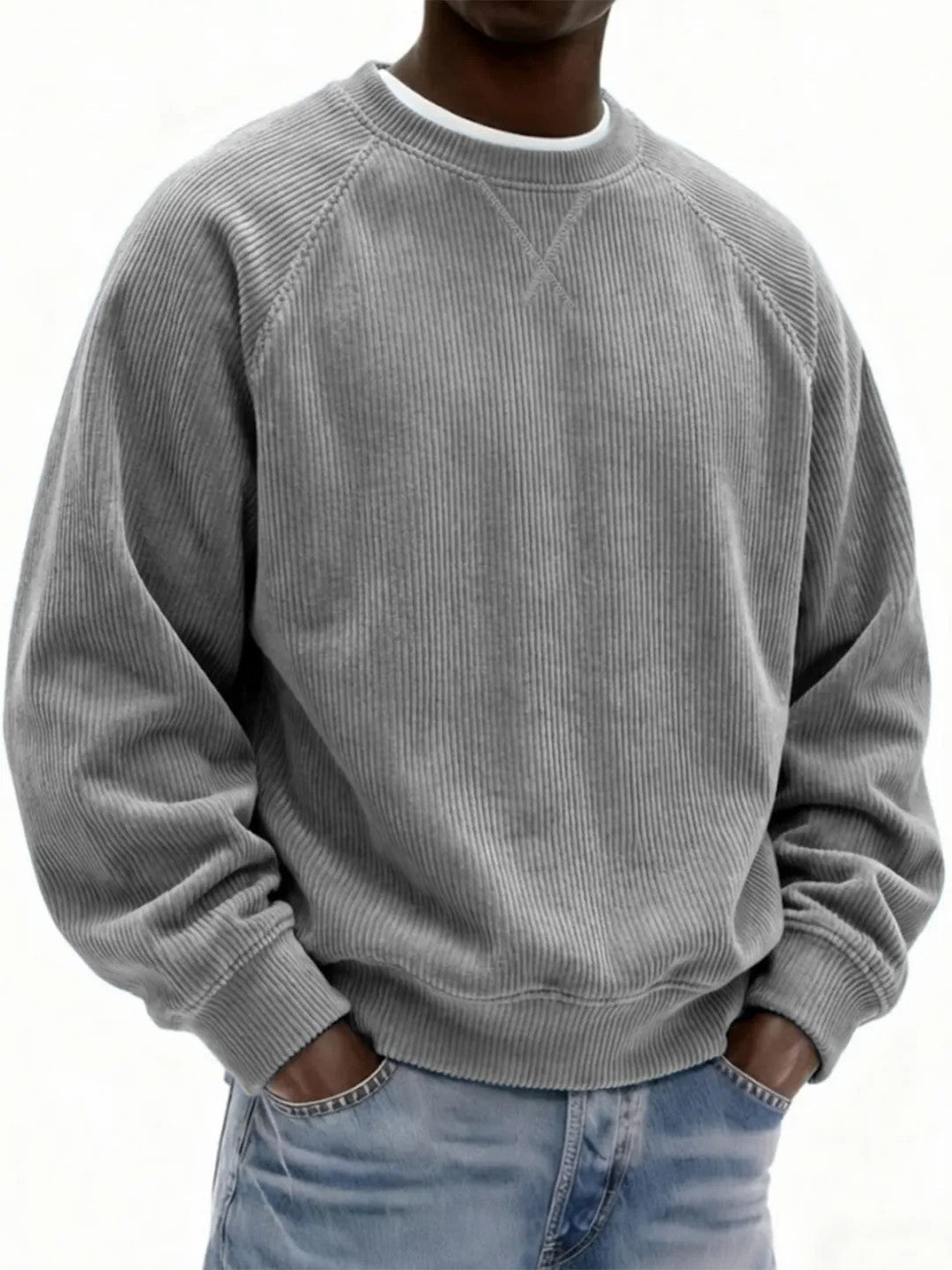 Casual Sweatshirt for Men with Raglan Sleeves and Relaxed Fit - 5 - London-stylehouse.com