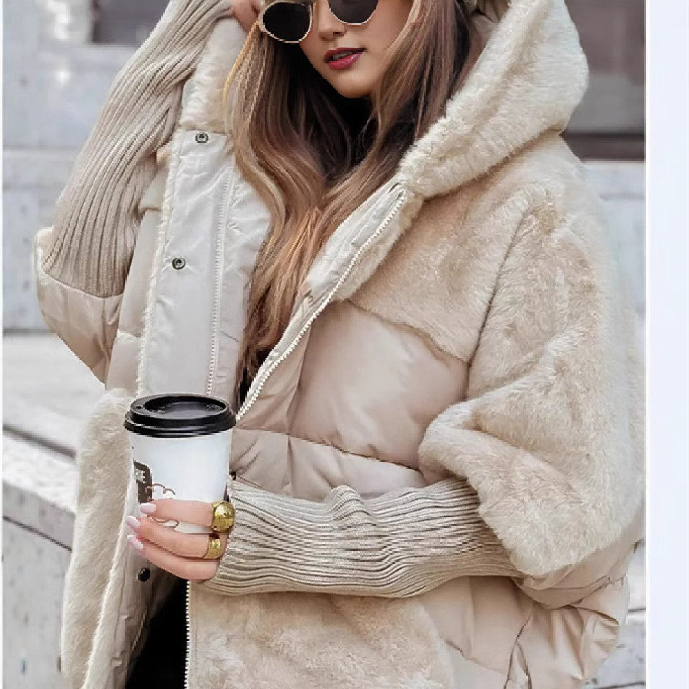 Puffer Jacket Women's Oversized Fit with Hood and Unique Design - 4 - London-stylehouse.com