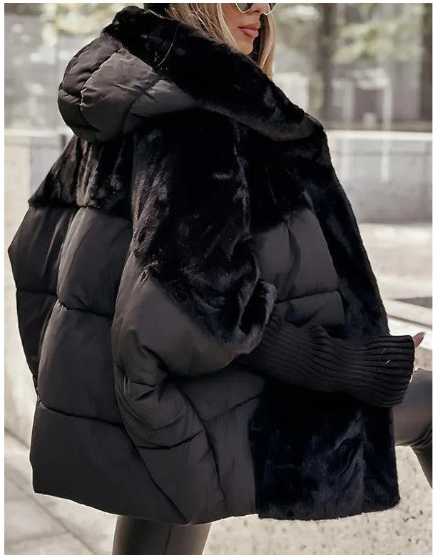 Puffer Jacket Women's Oversized Fit with Hood and Unique Design - 5 - London-stylehouse.com