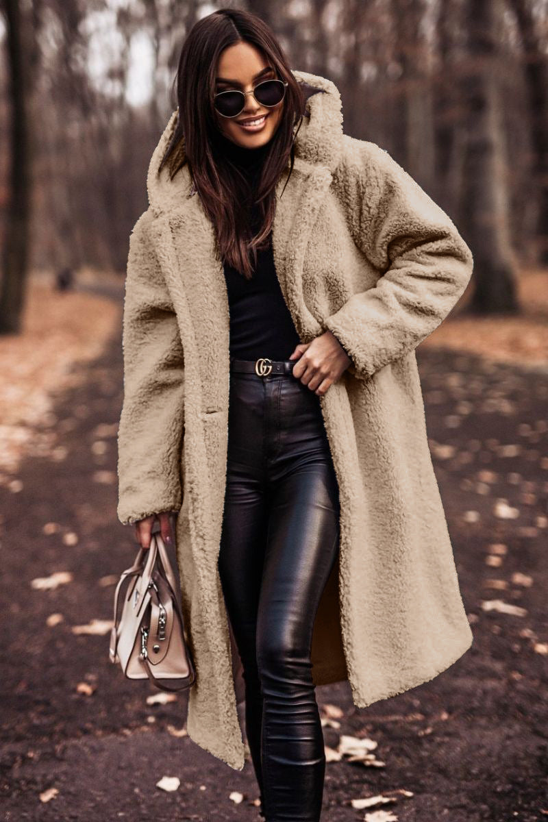 Hooded Coat for Women with a Relaxed Fit and Oversized Silhouette - 3 - London-stylehouse.com