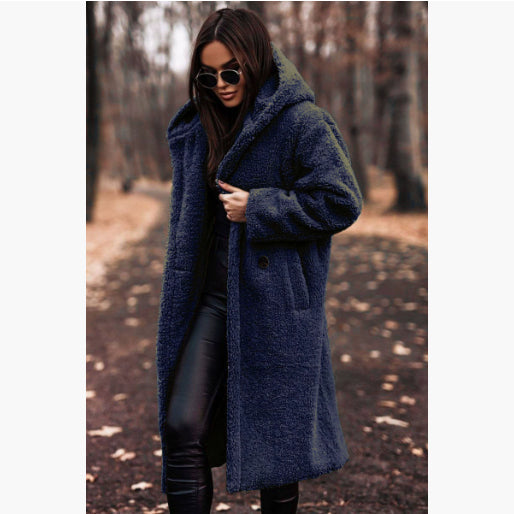 Hooded Coat for Women with a Relaxed Fit and Oversized Silhouette - 6 - London-stylehouse.com