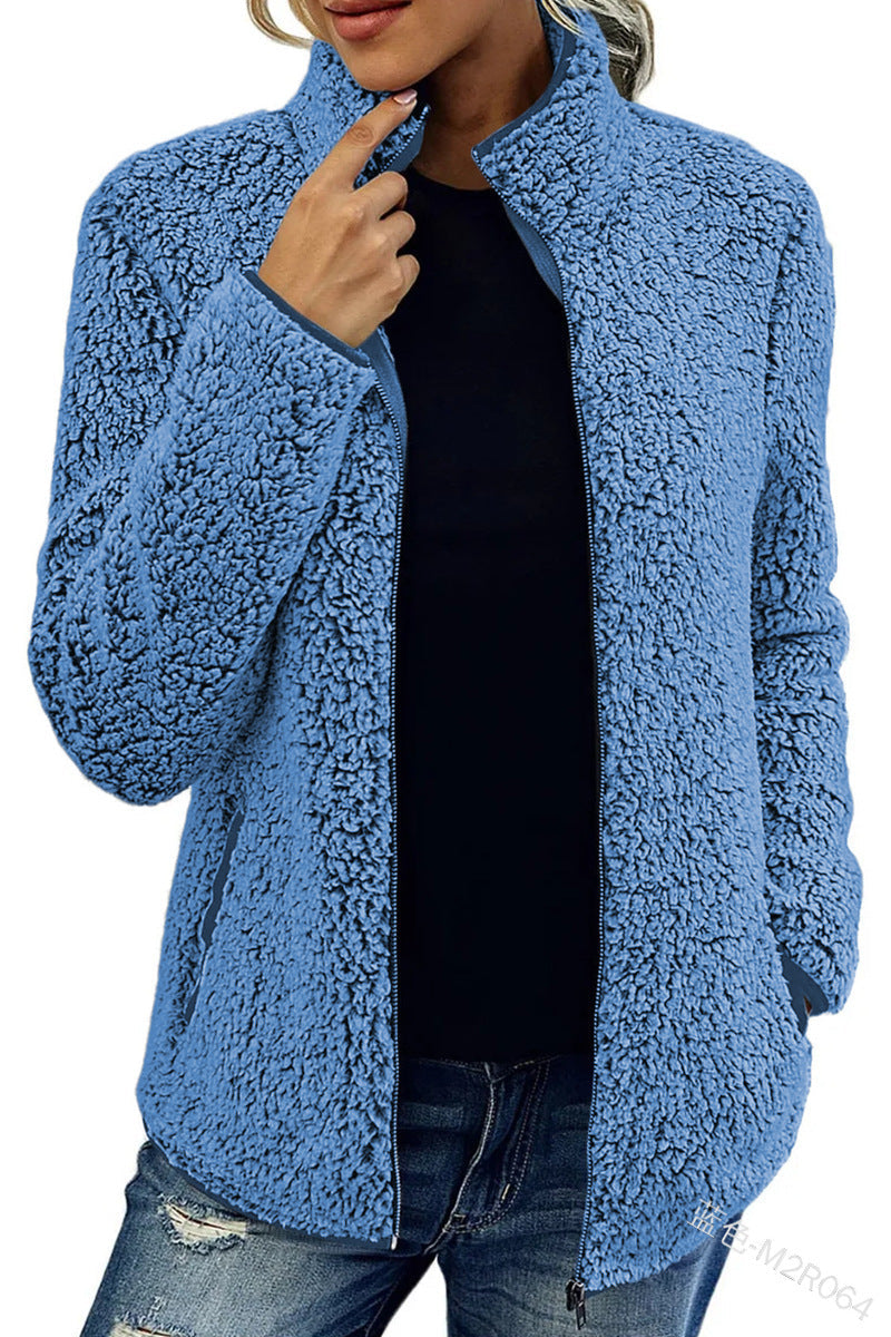 Women's Jacket with Zip and Stand-Up Collar for Casual Comfort - 1 - London-stylehouse.com