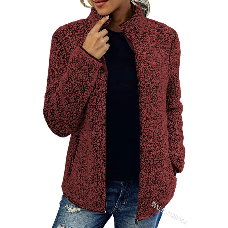 Women's Jacket with Zip and Stand-Up Collar for Casual Comfort - 3 - London-stylehouse.com