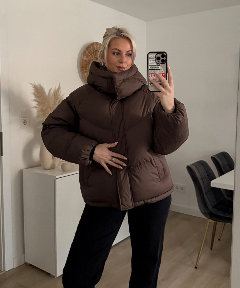 Puffer Jacket Women's Oversized Design with Detachable Hood - 2 - London-stylehouse.com