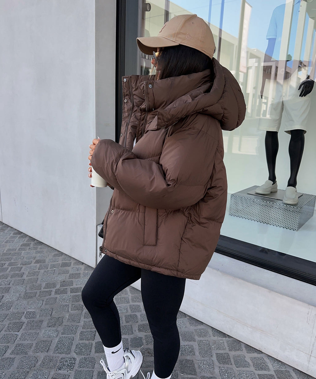 Puffer Jacket Women's Oversized Design with Detachable Hood - 6 - London-stylehouse.com