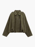 Women's Oversized Jacket with Chic Collar and Relaxed Fit - 1 - London-stylehouse.com
