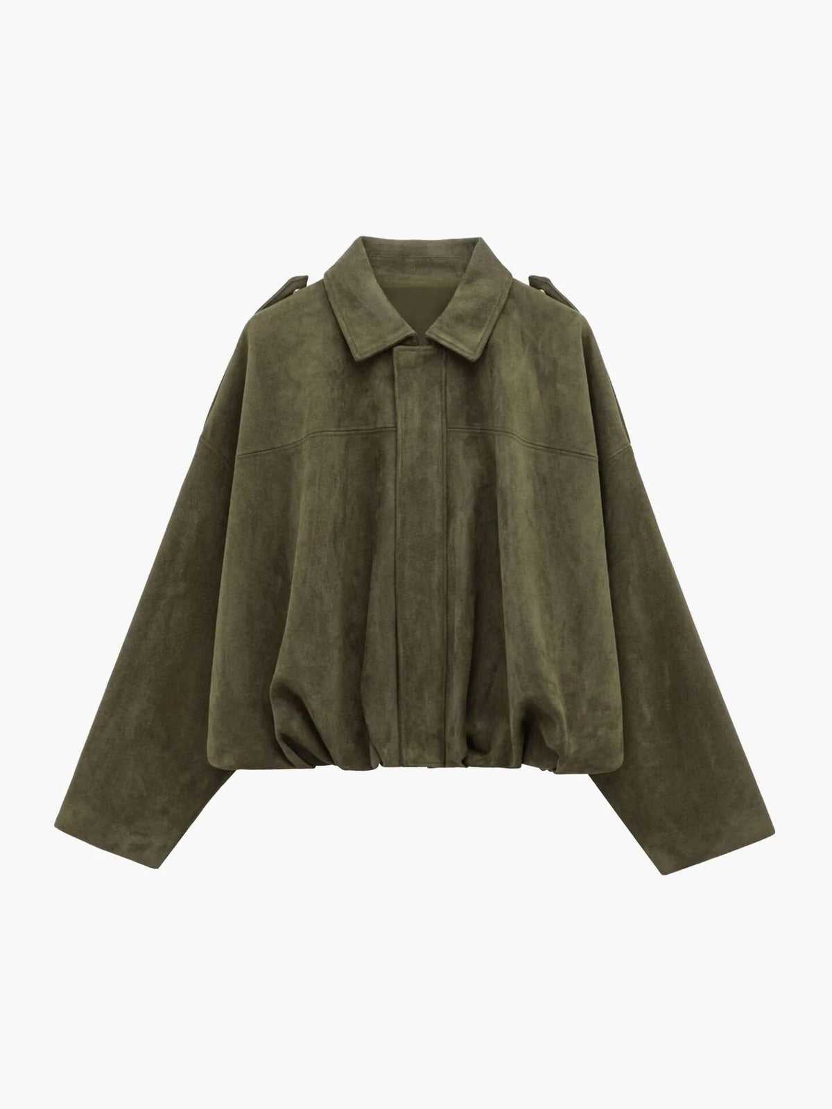 Women's Oversized Jacket with Chic Collar and Relaxed Fit - 1 - London-stylehouse.com