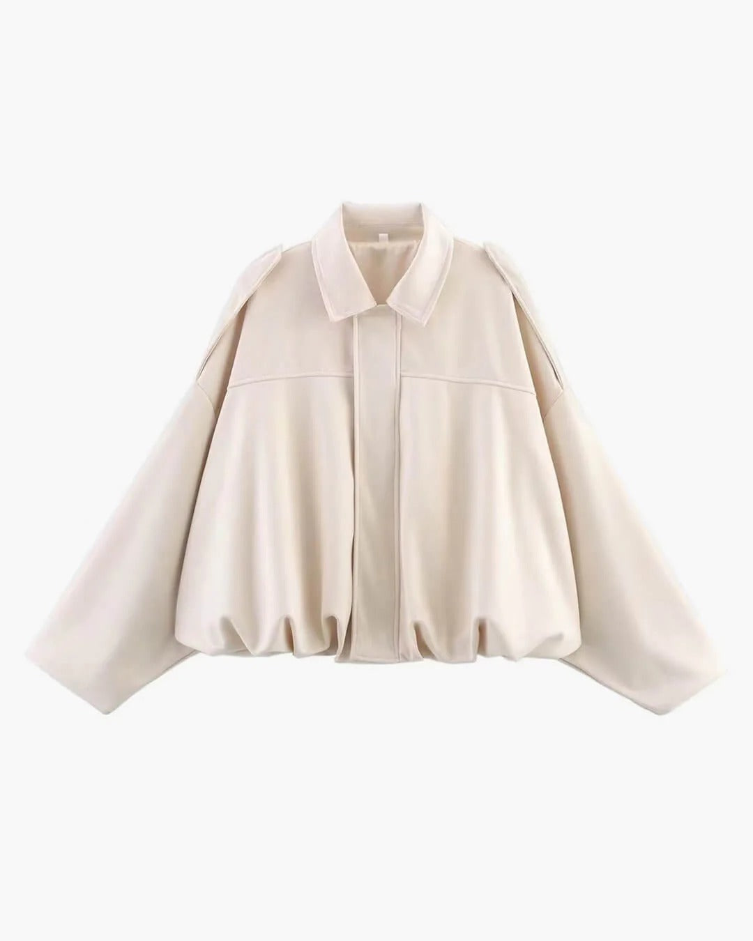 Women's Oversized Jacket with Chic Collar and Relaxed Fit - 8 - London-stylehouse.com