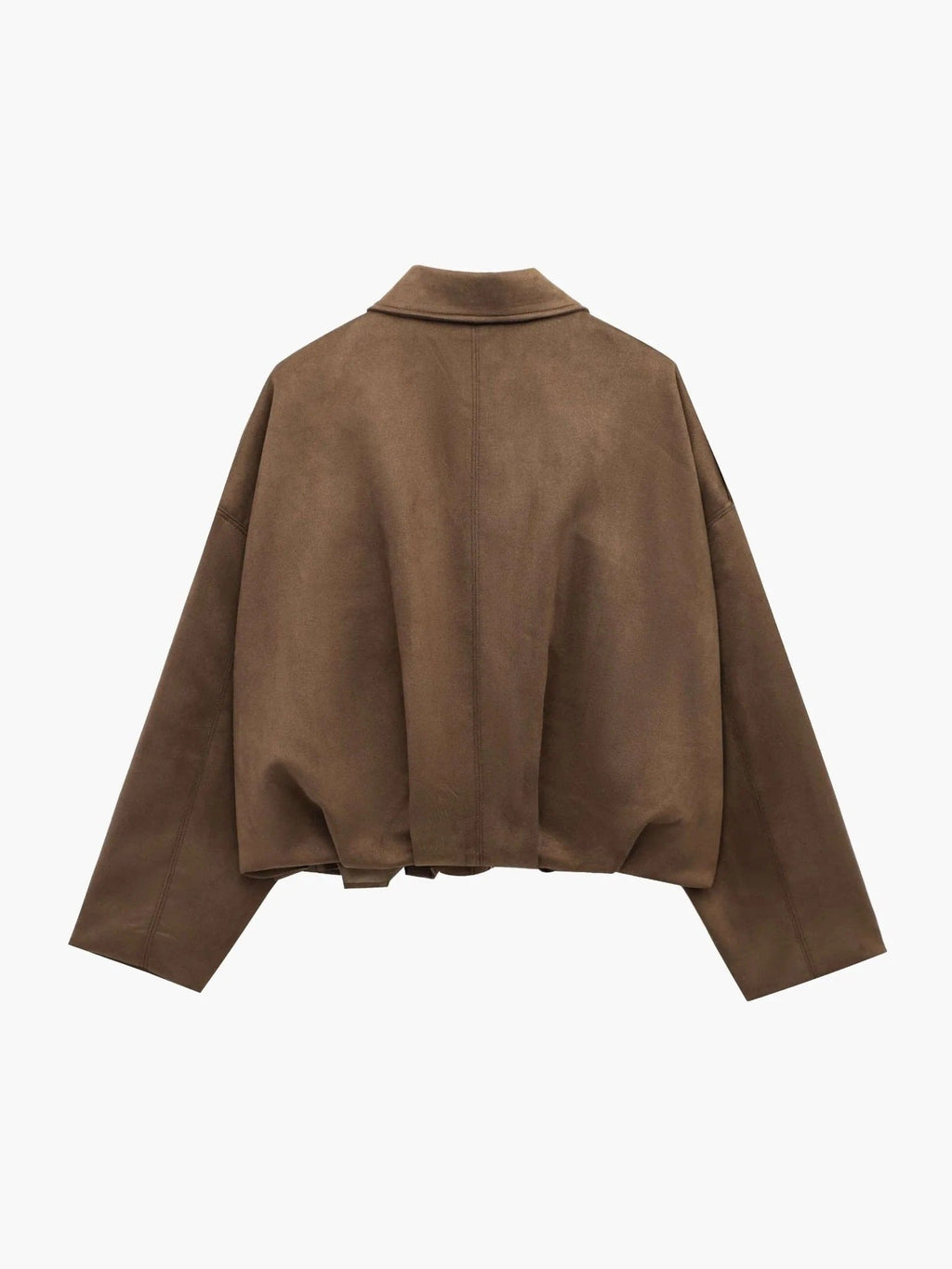 Women's Oversized Jacket with Chic Collar and Relaxed Fit - 12 - London-stylehouse.com
