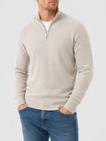 Men's Classic-Fit Pullover with Half Zip and Casual Style - 1 - London-stylehouse.com