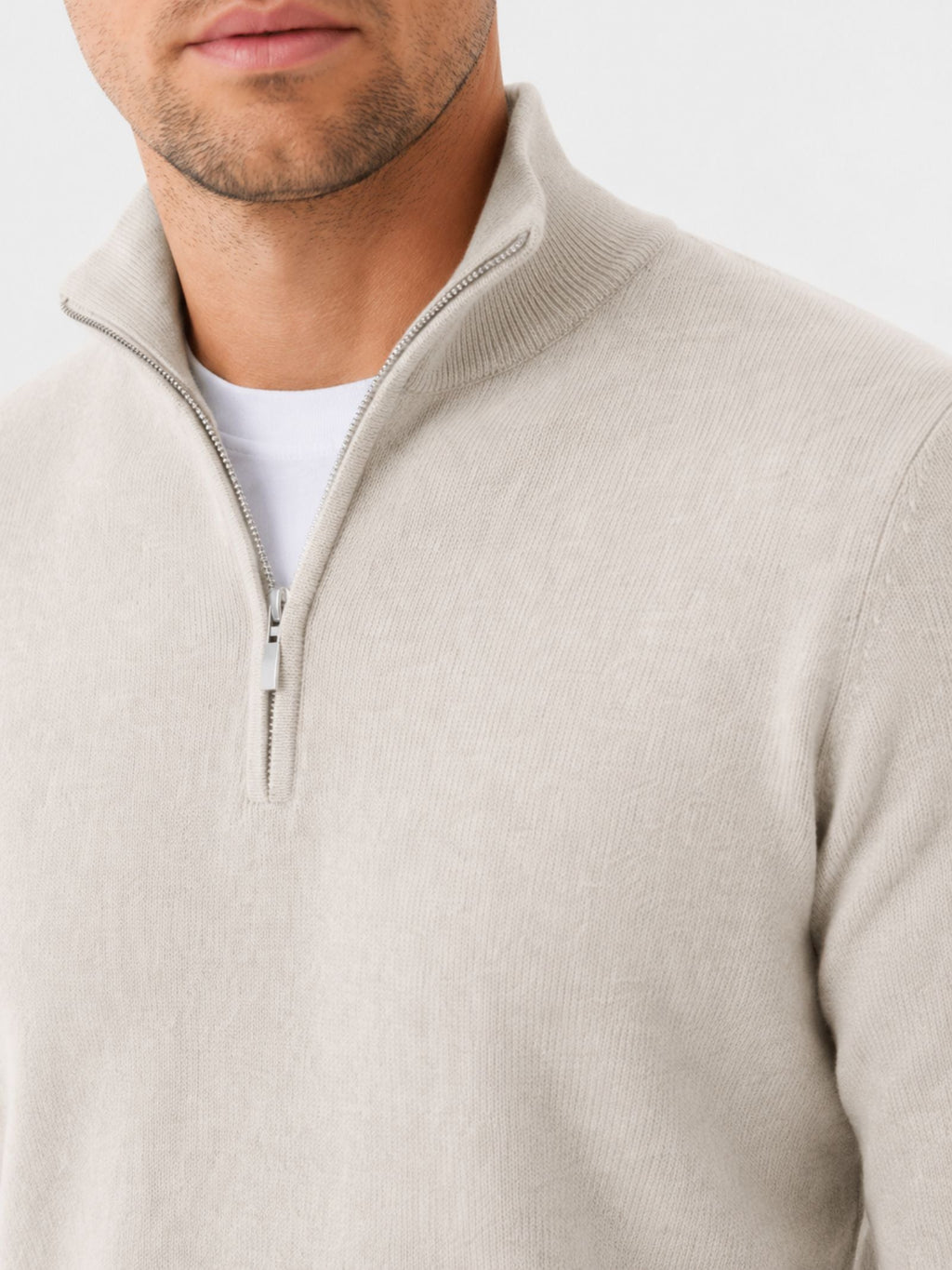 Men's Classic-Fit Pullover with Half Zip and Casual Style - 4 - London-stylehouse.com