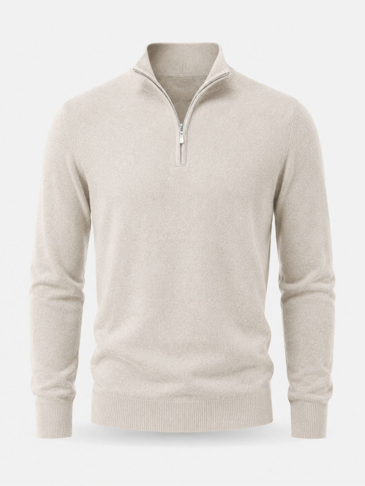 Men's Classic-Fit Pullover with Half Zip and Casual Style - 5 - London-stylehouse.com