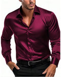 Men's Shirt with Italian Collar and Button Detail in Various Colours - 1 - London-stylehouse.com