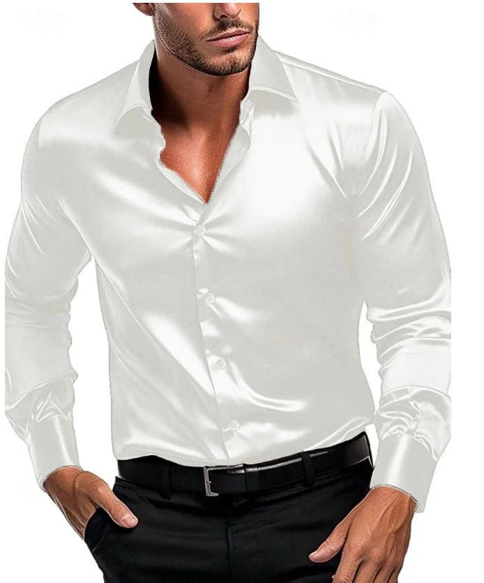 Men's Shirt with Italian Collar and Button Detail in Various Colours - 2 - London-stylehouse.com
