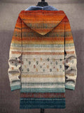 Women's Hooded Jacket with Colourful Pattern and Long Sleeves - 2 - London-stylehouse.com