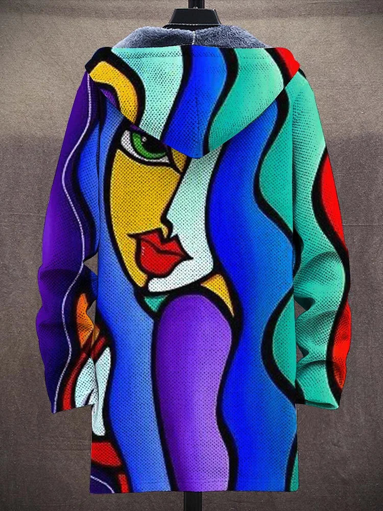 Artistic Women's Jacket with Bold Design and Functional Hood - 2 - London-stylehouse.com
