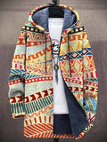 Patterned Jacket Women's Long Sleeve with Hood and Unique Design - 1 - London-stylehouse.com