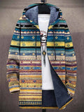 Women's Hooded Jacket with Vibrant Pattern and Relaxed Fit - 1 - London-stylehouse.com