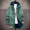 Women's Hooded Jacket with Floral Print and Relaxed Fit - 1 - London-stylehouse.com