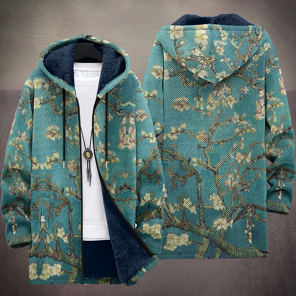 Women's Hooded Jacket with Floral Print and Relaxed Fit - 2 - London-stylehouse.com