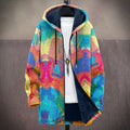 Women's Colourful Hooded Jacket with Relaxed Fit - 1 - London-stylehouse.com