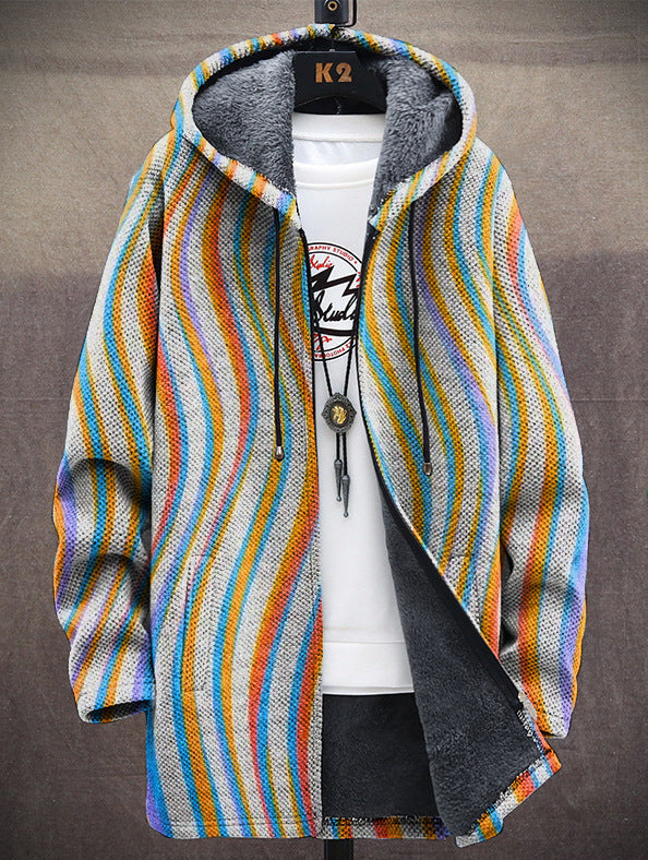 Colourful Women's Jacket with Hood and Relaxed Fit - 1 - London-stylehouse.com