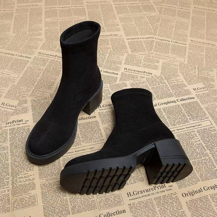 Women's Ankle Boots with Low Top and Stylish Cut-Outs - 3 - London-stylehouse.com