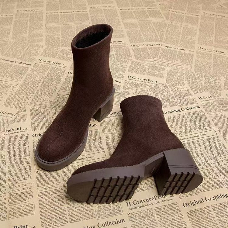 Women's Ankle Boots with Low Top and Stylish Cut-Outs - 4 - London-stylehouse.com