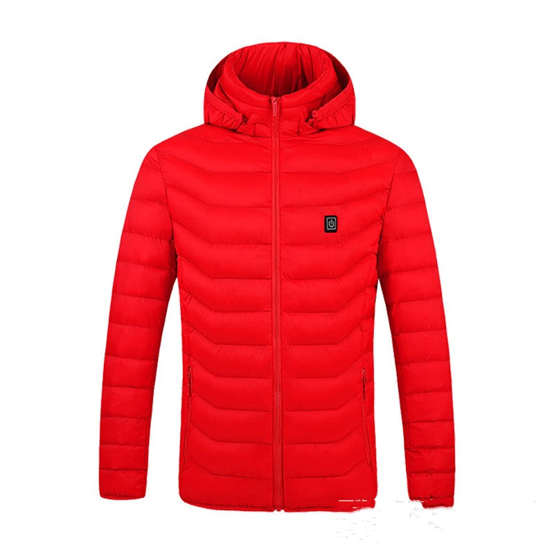 Men's Thermal Jacket with Hood and Relaxed Fit - 3 - London-stylehouse.com