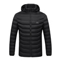 Men's Slim-Fit Lightweight Heated Jacket with Detachable Hood - 3 - London-stylehouse.com