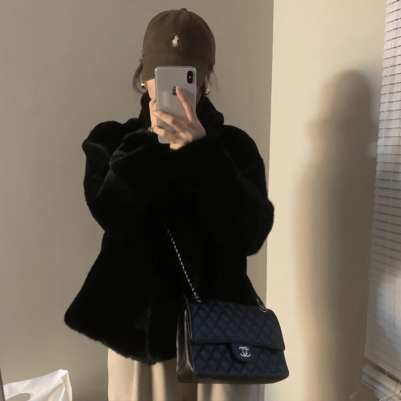 Soft Women’s Jacket with High Collar - 2 - London-stylehouse.com