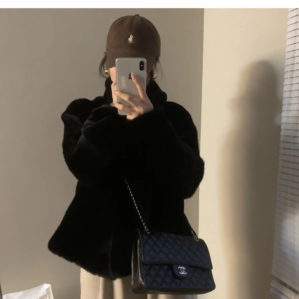 Soft Women’s Jacket with High Collar - 5 - London-stylehouse.com