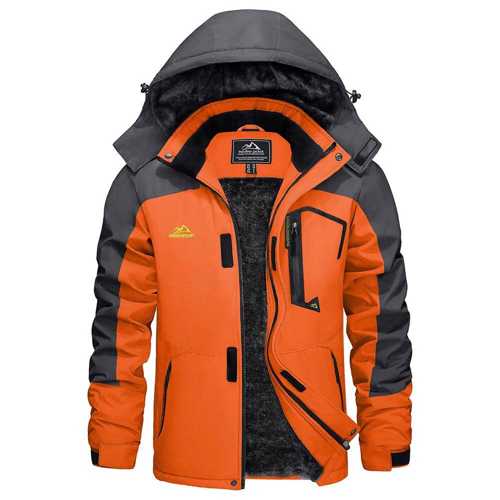 Men's Sleek Winter Jacket with Zip-Off Hood - 1 - London-stylehouse.com