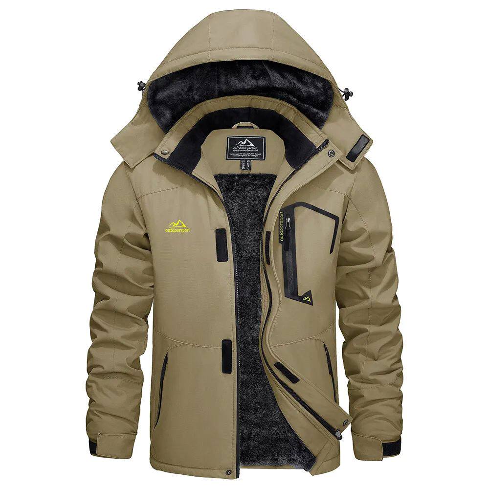 Men's Sleek Winter Jacket with Zip-Off Hood - 6 - London-stylehouse.com