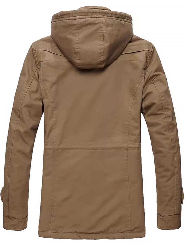 Stylish Men's Jacket with Adjustable Hood and Wind-Resistant Features - 1 - London-stylehouse.com