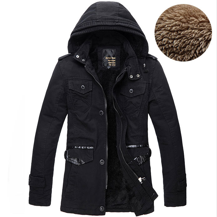 Stylish Men's Jacket with Adjustable Hood and Wind-Resistant Features - 2 - London-stylehouse.com