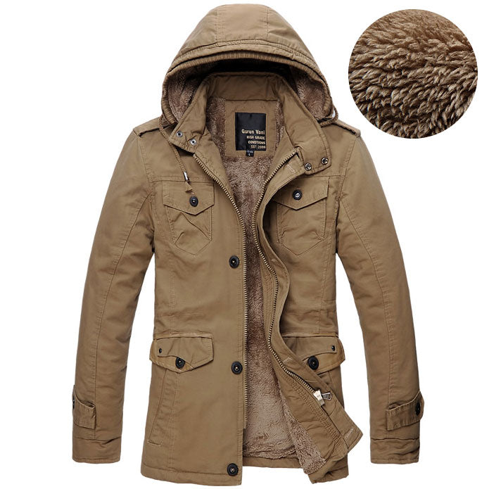 Stylish Men's Jacket with Adjustable Hood and Wind-Resistant Features - 3 - London-stylehouse.com