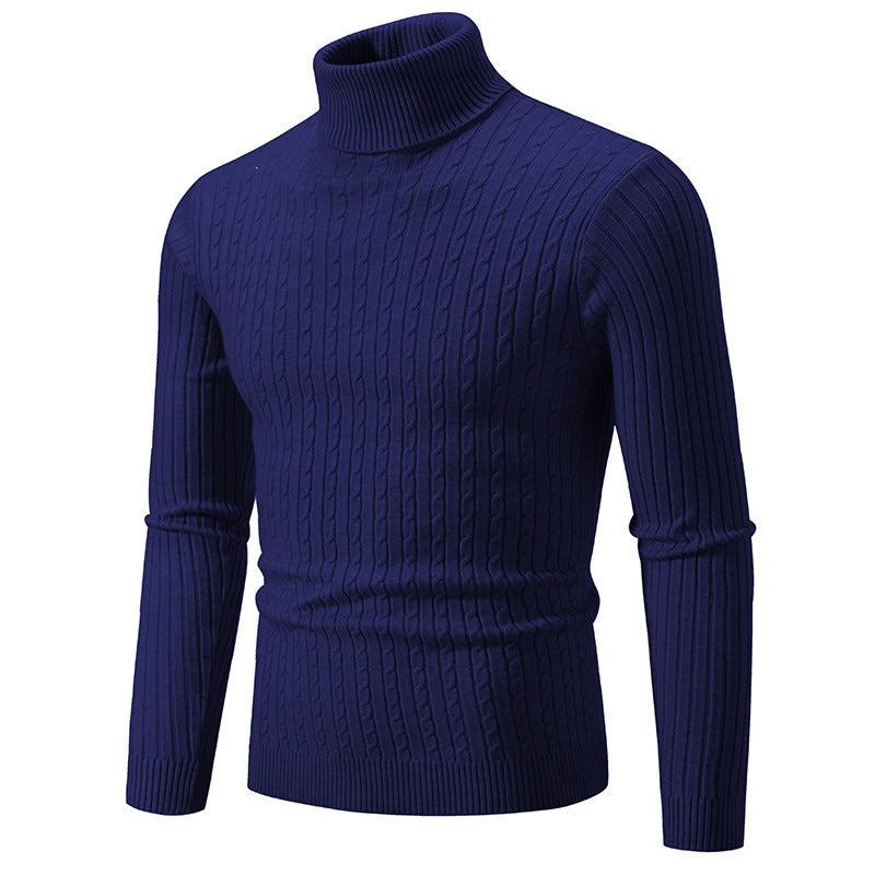 Men's Fitted Pullover with Elevated Collar - 3 - London-stylehouse.com