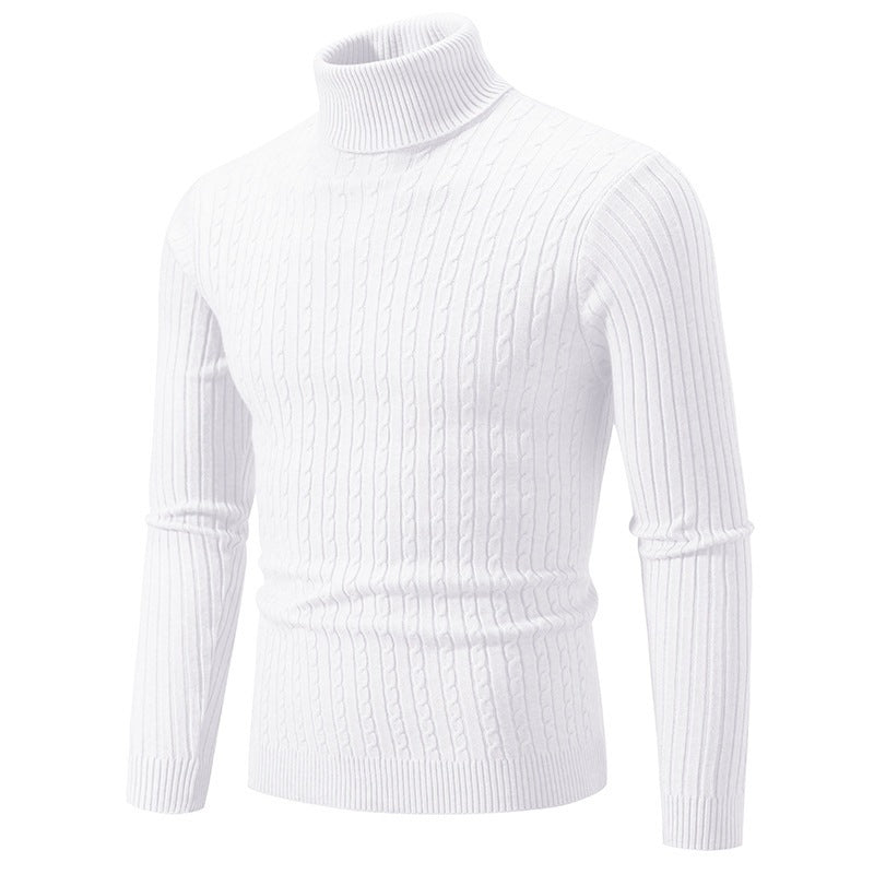 Men's Fitted Pullover with Elevated Collar - 6 - London-stylehouse.com